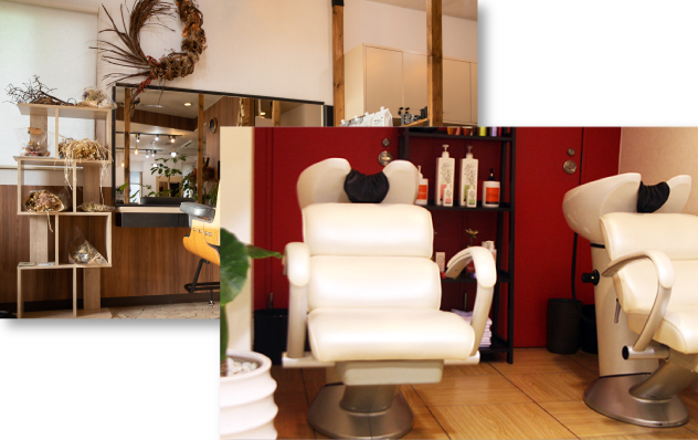 サロン店内の風景写真